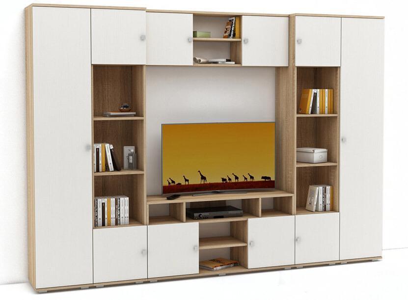 Модульная гостиная Марокко-4 дуб сонома / белый