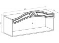 Модульная гостиная Ассоль белое дерево комплектация 1