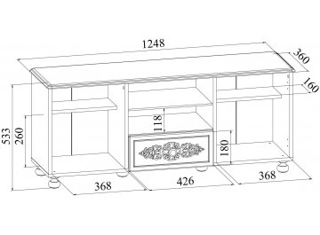 Модульная гостиная Ассоль плюс комплектация 1
