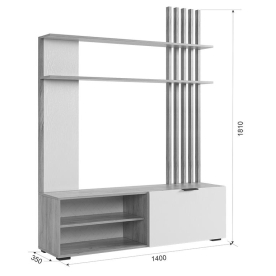 Модульная гостиная Бери К2 комплектация 2