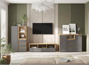 Модульная гостиная Элла комплектация 4