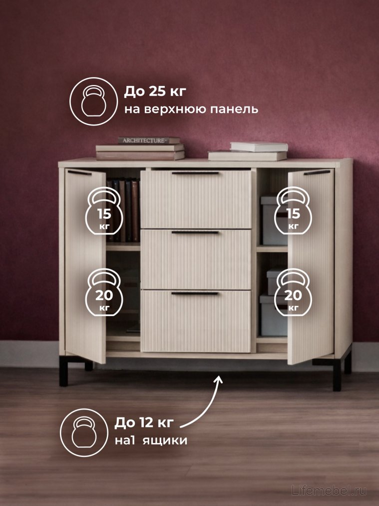 Модульная гостиная Иадама кашемир / кашемир комплектация 3