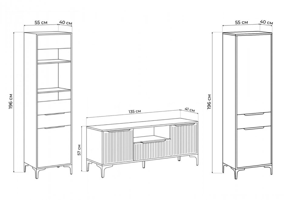Модульная гостиная Иадама кашемир / кашемир комплектация 5