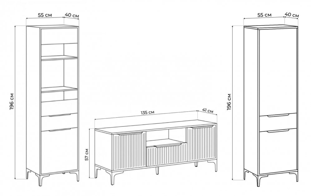 Модульная гостиная Иадама кашемир / кашемир комплектация 6