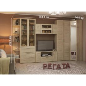 Модульная гостиная Регата комплектация 1