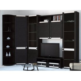 Стенка для гостиной Фиджи (комплектация 23) венге цаво