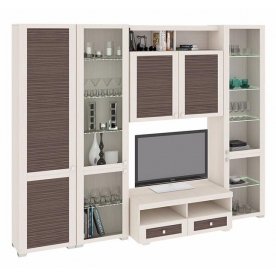 Стенка для гостиной Фиджи (комплектация 34) дуб белфорт / каналы дуба