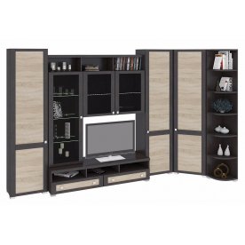 Стенка для гостиной Фиджи (комплектация 37) венге цаво / дуб сонома