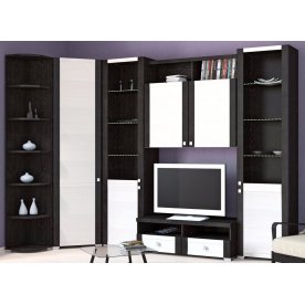 Стенка для гостиной Фиджи (комплектация 7) венге цаво / дуб белфорт