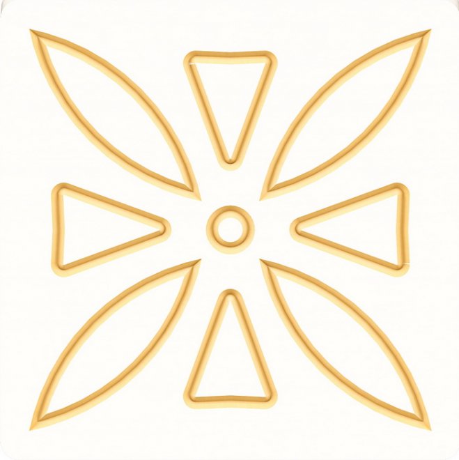 Зеркало Афина МН-222-08 крем / патина