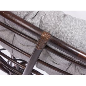 Кресло для отдыха Papasan Chair с подушкой орех