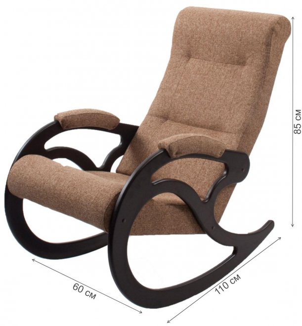 Кресло-качалка 5 венге / мальта 17