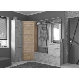 Шкаф угловой с полками Oskar L-P