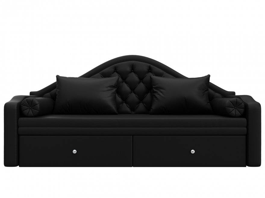 Диван детский Сойер эко кожа черный