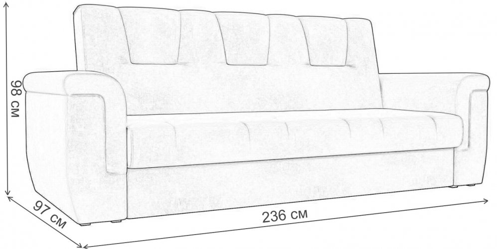 Диван Эллиот велюр коричневый