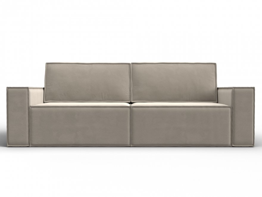 Диван Куба бежевый микровельвет