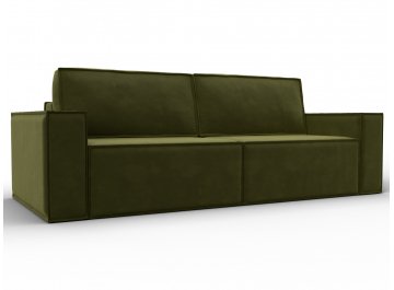 Диван Куба зеленый микровельвет