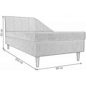 Диван-кушетка Астер левый