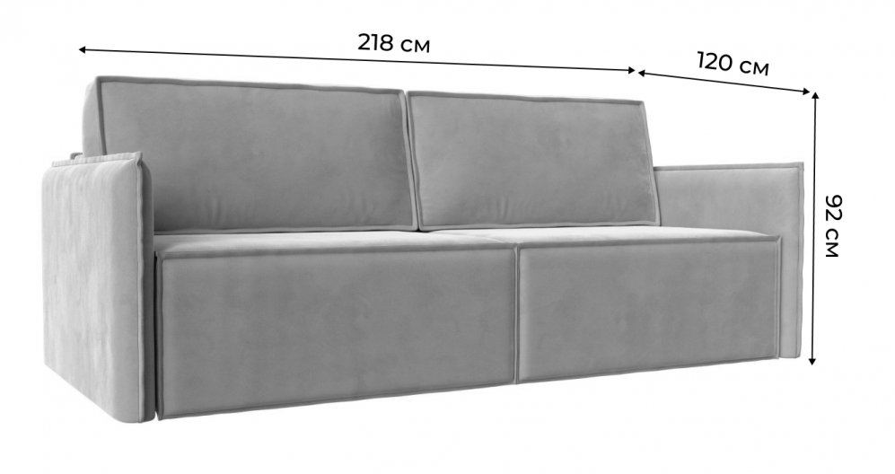 Диван Либерти бирюзовый велюр