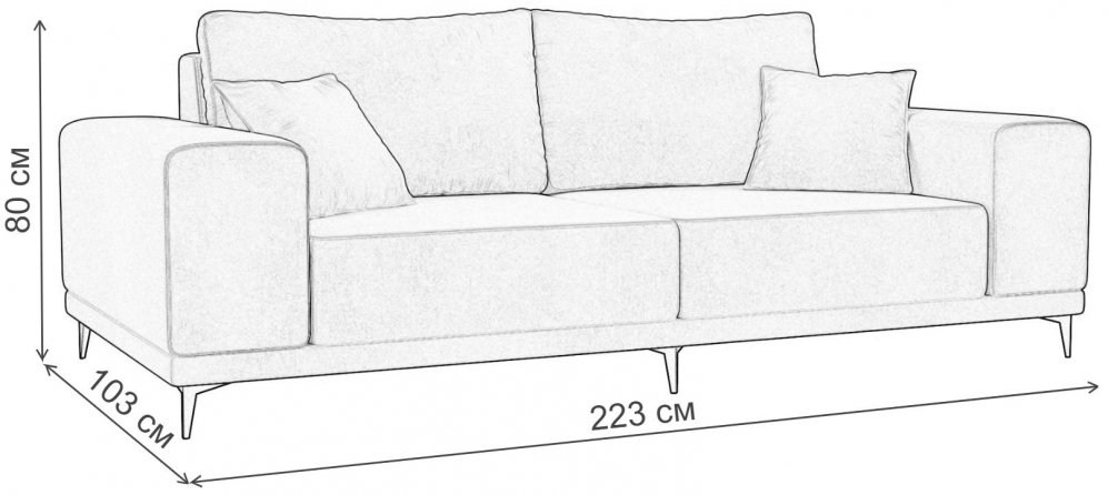 Диван Нова микровельвет зеленый