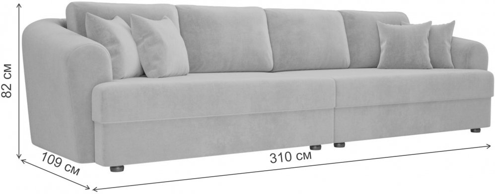 Диван Кристел велюр бирюза