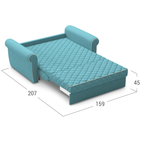 Диван Moon Family 123 159 см с независимым пружинным блоком