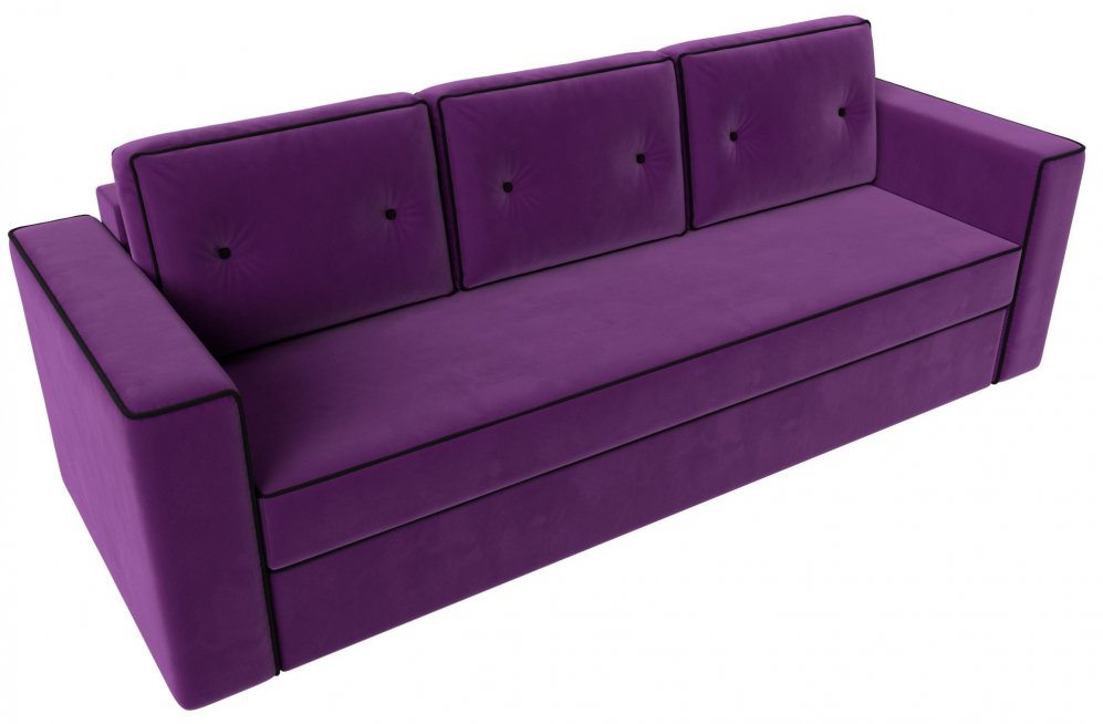 Диван Принстон микровельвет фиолетовый