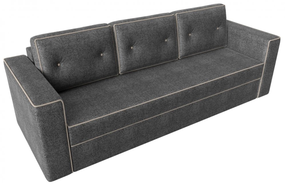 Диван Принстон рогожка серый