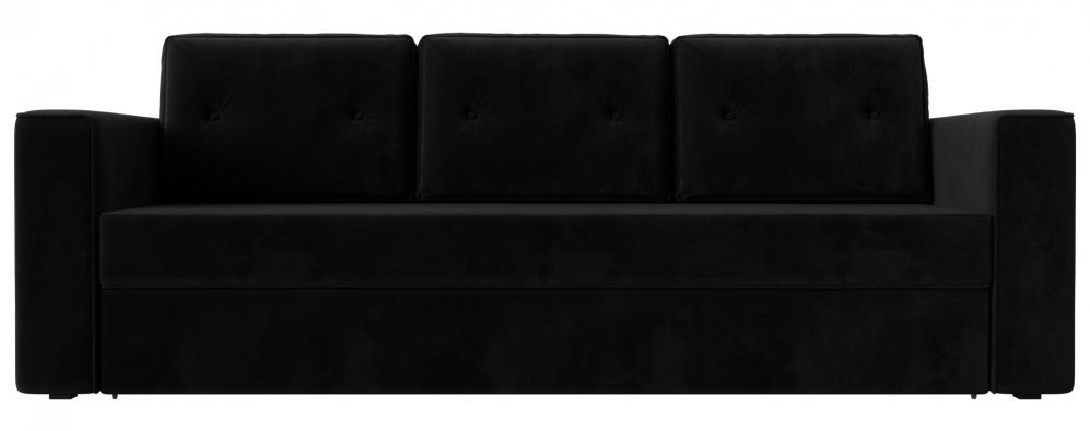 Диван Принстон велюр черный