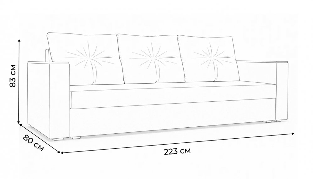 Диван Атланта без стола зеленый микровельвет
