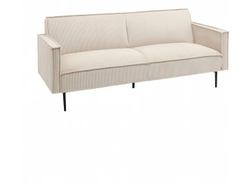 Диван-кровать прямой Венсан велюр рельефный молочный