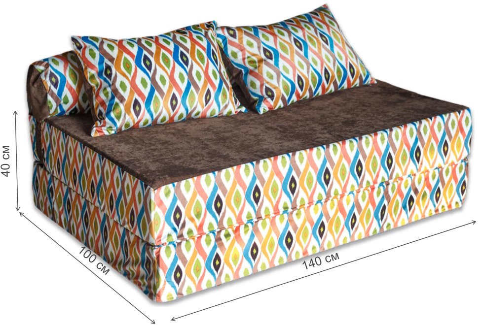 Диван PuzzleBag XL шоколадный