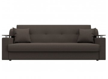 Диван-кровать Бравис прямой амур 05 коричневая / рогожка