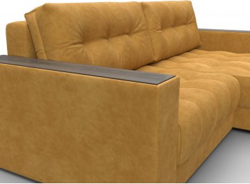 Диван-кровать Амиран велюр brut 10 желтый