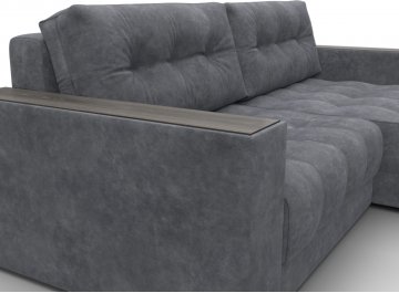 Диван-кровать Амиран велюр brut 16 темно-серый