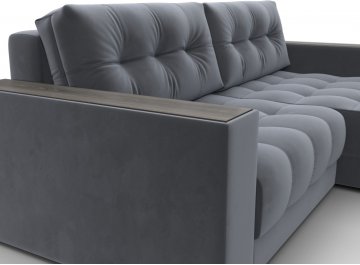 Диван-кровать Амиран велюр seven 17 серый