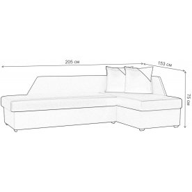 Диван Андора левый