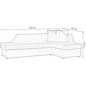 Диван Андора левый