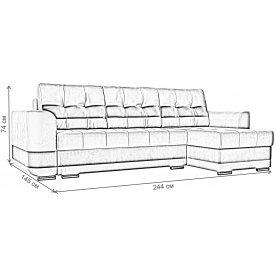 Диван угловой Эльба-Прайм