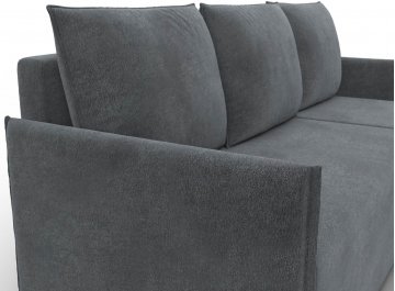 Диван-кровать Донуса универсальный велюр laim 23 светло-серый