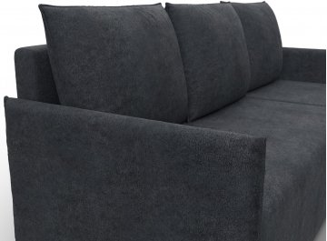 Диван-кровать Донуса универсальный велюр laim 26 темно-серый