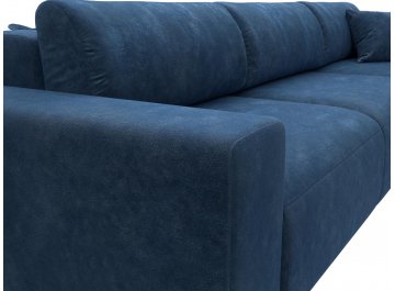 Диван-кровать Форум-036 НПБ Классик Лонг правый велюр brut 11 синий
