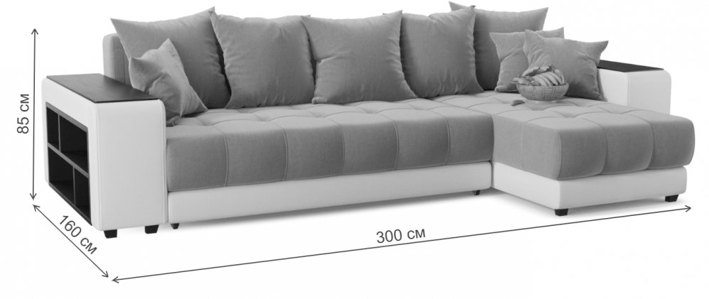 Диван угловой Кендрик правый blue 1