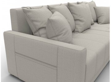 Диван-кровать Комо универсальный рогожка амур 02 бежевая