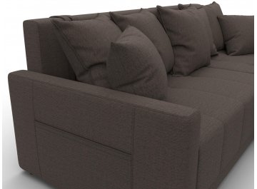 Диван-кровать Комо универсальный рогожка амур 05 коричневая