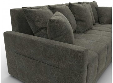 Диван-кровать Комо универсальный велюр laim 10 темно-коричневый