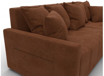 Диван-кровать Комо универсальный велюр laim 14 терракотовый