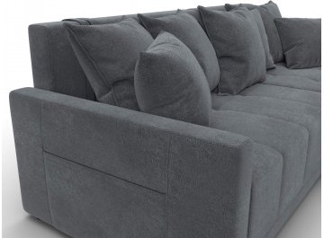 Диван-кровать Комо универсальный велюр laim 23 светло-серый