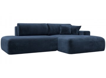 Диван угловой Лига-036 НПБ Модерн Лонг tower 13 синий