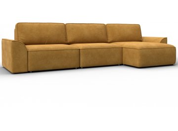 Диван угловой Лига-048 НПБ brut 10 желтый